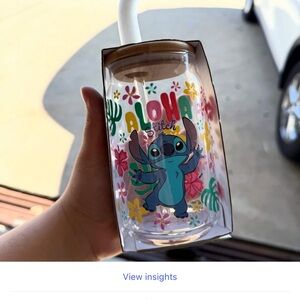 Aloha Stitch Tumbler with Straw